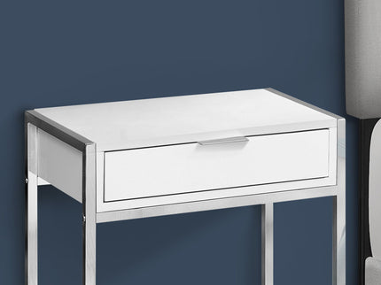 Accent Side Table, Storage Drawer, Spacious Tabletop