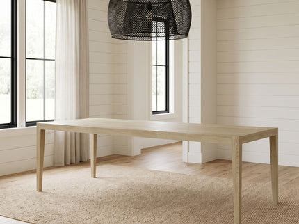 Adeline - Rectangular Dining Table With Leaves - Natural Wood Wash