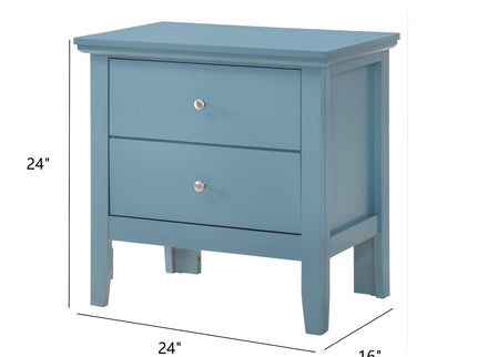 English Dovetailed Drawers Nightstand