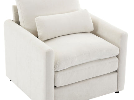 Cozy Upholstered Cushion Armchair For Living Room
