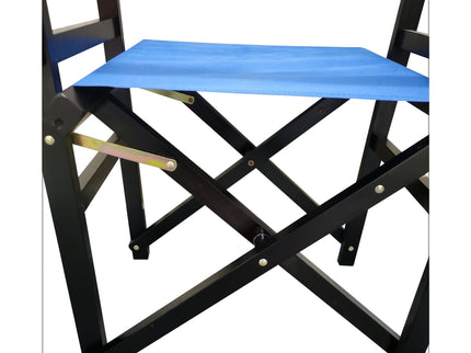 Folding Chair Wooden Director Chair Canvas Folding Chair Folding Chair (Set of 2) - Blue