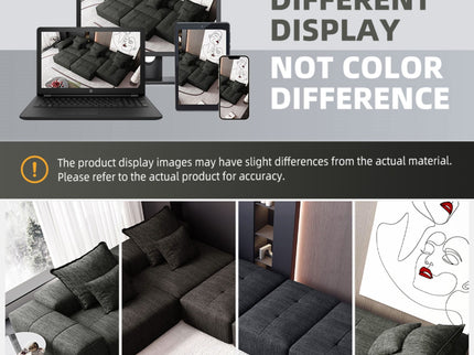 Modern Oversized Diy Combination, Modular Sectional Sofa With Pillows
