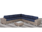 Dark Gray / 2 Pc. 7 Seater Sectional, Table