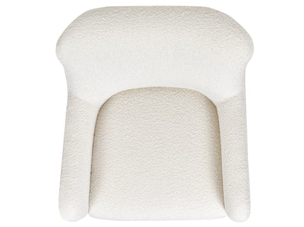 Nimbus - Curved Accent Chair - Ivory White