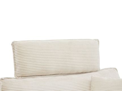 Modern Deep Seat Sectional Sofa With Ottoman