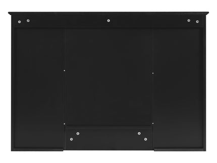 3 In 1 Modern Bathroom Mirror Cabinet With Adjustable Shelf, Soft Close Door, High Definition Mirror & Towel Bar