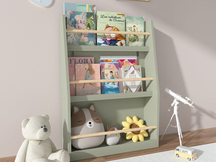 3 Tier Book Shelf, Compact Storage For Bedrooms