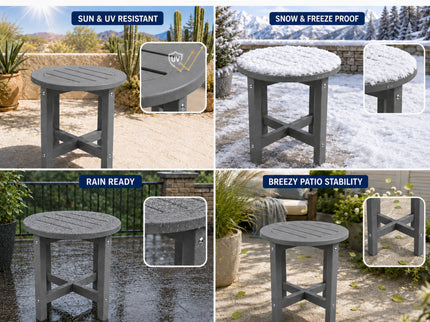 Round Outdoor Side Table