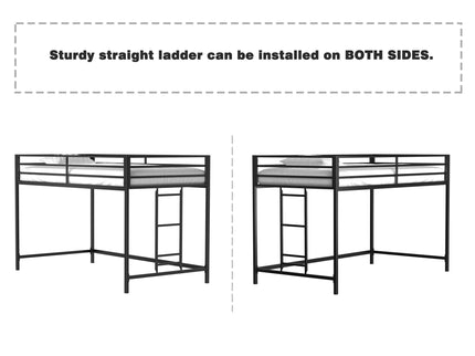 Adam - Twin Loft Bunk - Black