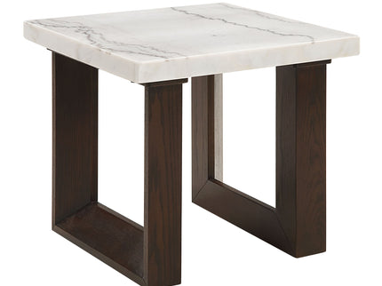 Edwyn - Natural Marble Top End Table