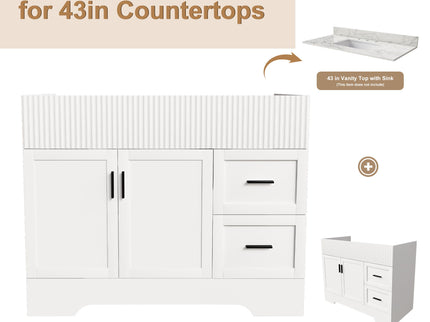Modern Bathroom Vanity With 2 Drawers