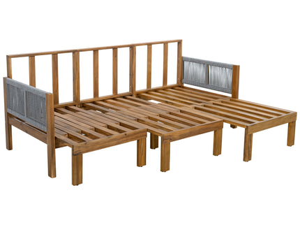 Outdoor 3 Seat Patio Sunbed
