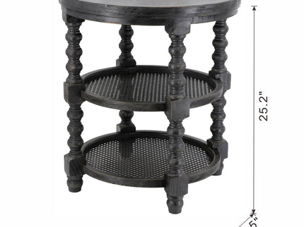 Round 3 Tiered Side Tabel, End Tabel For Lving Room Bedroom Entryway