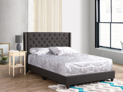 Nailhead Bed Transitional Vibrant