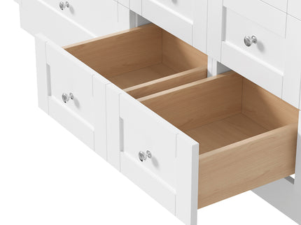 Shaker Free Standing Bathroom Vanity Cabinet & Sink, Soft Close Drawers, Soft Close Doors