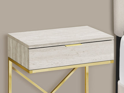 Accent Side Table, Storage Drawer, Spacious Tabletop, Contemporary & Modern