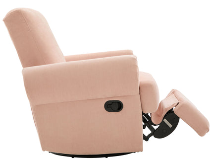 Manual Swivel Recliner Rocker Chair With Adjustable Backrest