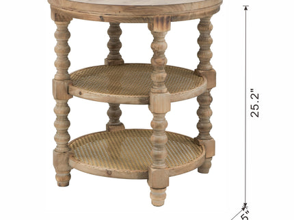 Round 3 Tiered Side Tabel, End Tabel For Lving Room Bedroom Entryway