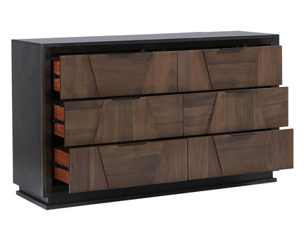 Houston - 6 Drawer Dresser - Walnut