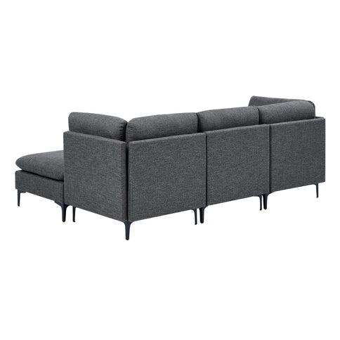 Upholstered Modular Sectional & Tall Legs
