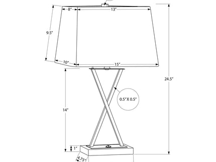 Lighting, Table Lamp, USB Port Included, Resin, Transitional - Black