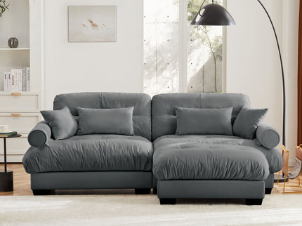 Super Comfort Oversized Modular Sectional Sofa With Movable Ottoman