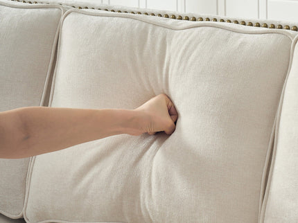 2 Seater Sofa With Rolled Arms, Tufted Upholstered Couch