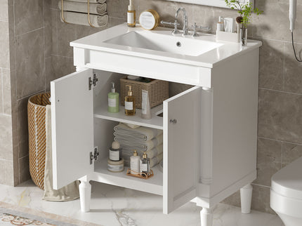 Bathroom Vanity Cabinet With Sink, Soft Close Doors, Storage Cabinet