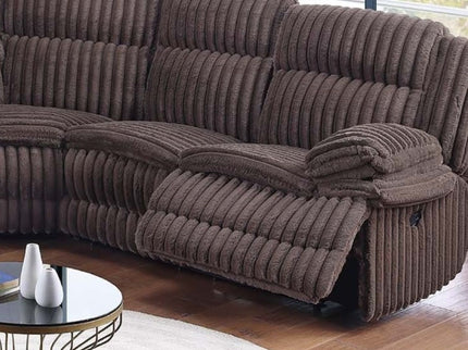 U-Shaped Sectional Sofa With Console Cup Holder, Storage Drawer, Manual Reclining