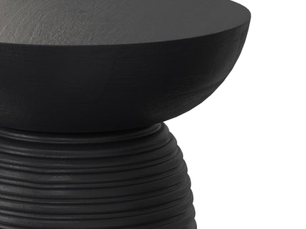 Boyd - Ribbed Accent Table - Black