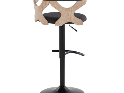 Gardenia - Contemporary Adjustable Barstool & Swivel With Rounded T Footrest (Set of 2)