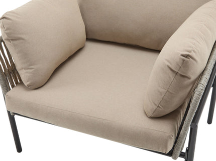 Rope Lounge Chair With Cushions For Modern Spaces