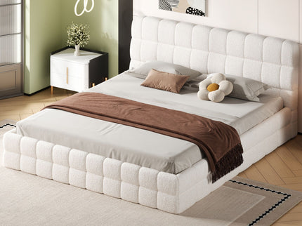 Upholstered Platform Bed With Headboard