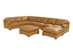 Orange / 3 Pc. Sectional Sofa, 2 Ottomans