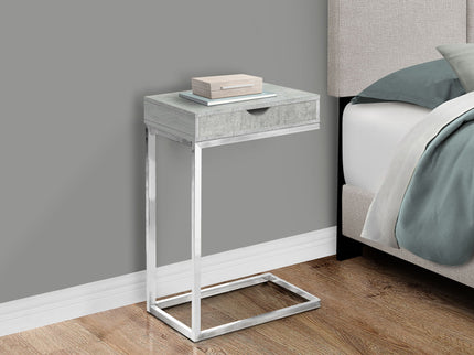 Accent Table, C - Shaped Contemporary Elegant Desig