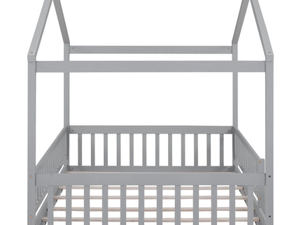 Bed House Bed Frame With Fence