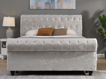 Hartfried - Queen Size Upholstered Storage Bed - Beige