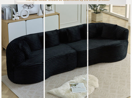 Sectional Sofa, Oversized 4 Seater With Deep Seat Design