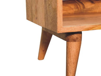 Solid Wood Bench With Upholstered Sea