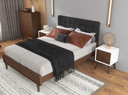 Caroline - Mid-Century Modern Style Night Stand 2 Drawer