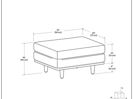 Morrison - Handcrafted Ottoman