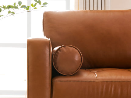 Mid-Century Tufted Sectional With Reversible Chaise