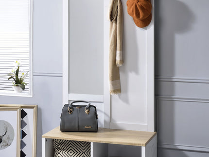 Melati - Hall Tree - Light Oak / White