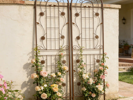 Metal Garden Trellis Rustproof Trellis For Climbing Plant Outdoor Flower Support