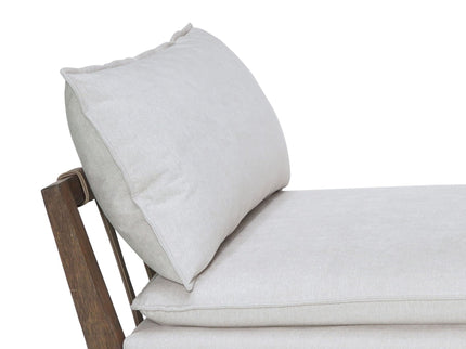 Daybed With Strap Detail - White