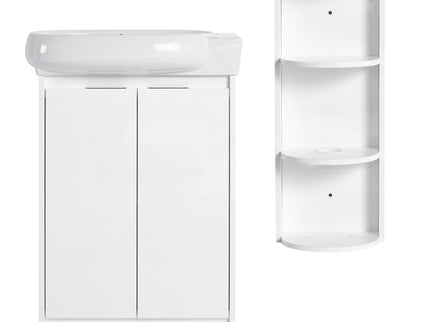 Freestanding Bathroom Vanity With Sink And Storage Rack, Soft Close Doors Base With Basin
