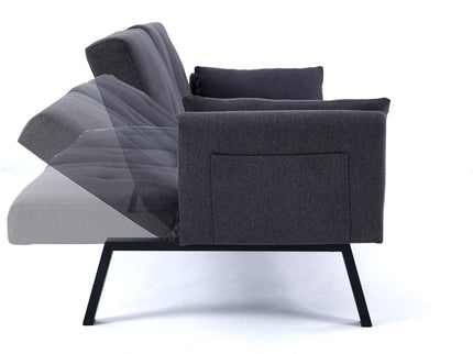 Sofa Bed With Foldable Design And Cup Holder