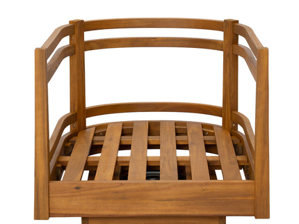 Outdoor Smooth Swivel Chair With Cushions