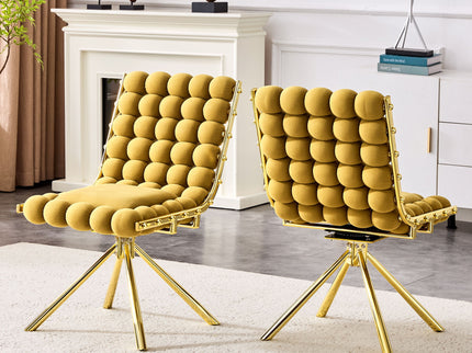 Puffy Bubble, Ball Chain Dining Chairs For Dining Room (Set of 2)