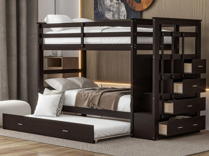 Bunk Bed With Trundle And Staircase
